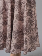 画像15: [Andy/an][Andy]ホルターネック・ニュアンス柄・胸元プリーツ・シフォン・Aライン・ノースリーブ・ロングドレス・ワンピース《送料＆代引き手数料無料》 (15)