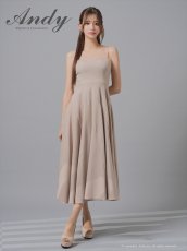 画像3: [Andy/an][Andy]ノースリーブ・プリーツ・肩ストラップ・Aライン・ロングドレス・ワンピース《送料＆代引き手数料無料》 (3)