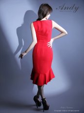 画像7: [Andy/an][Andy] ノースリーブ・フリル・アシンメトリー・トライアングルカット・ミニドレス・タイト・ワンピース《送料＆代引き手数料無料》 (7)