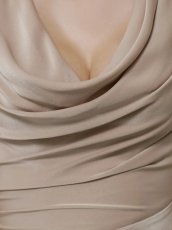 画像7: [Veautt]バストドレープ・アシンメトリーデザイン・フレアロングドレス《送料＆代引き手数料無料》 (7)