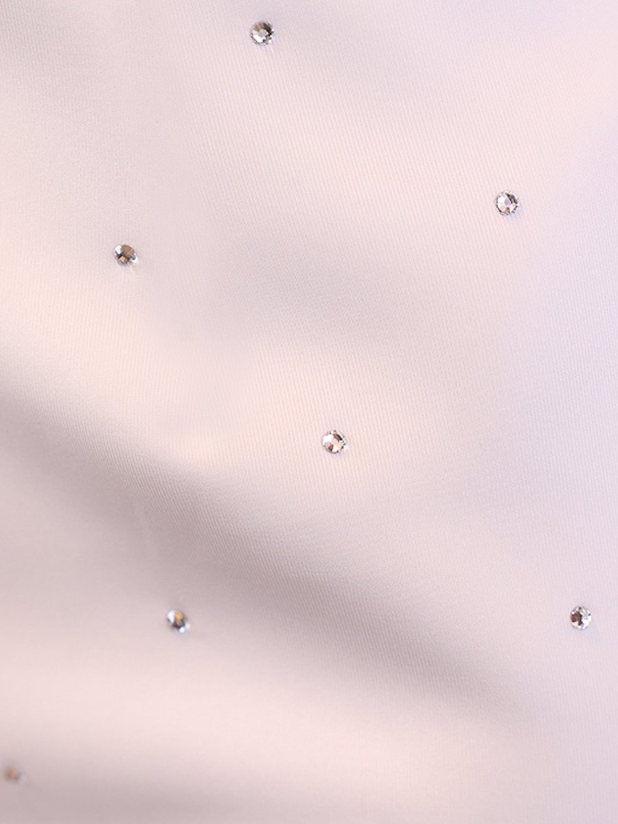 画像11: [Veautt]オフショルダー・ドット・ビジュー・シフォン・バストカット・サイドファスナー・タイト・ミディアムドレス《送料＆代引き手数料無料》 (11)