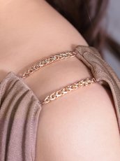 画像10: [Veautt]レイヤード・ チェーン・ ドレープ・ サイドファスナー・ タイト・ ミディアムドレス《送料＆代引き手数料無料》 (10)