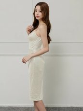 画像5: [Veautt]アシンメトリーショルダー・スタッズ・ミディアムドレス《送料＆代引き手数料無料》 (5)