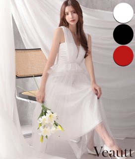 一日以内に発送可能 Veauttヴュートデコルテクロスデザインチミディアムドレス 一日以内に発送可能 Veauttヴュートデコルテクロスデザインチ