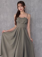 画像5: [Veautt]べアトップ・バストタック・ウエストマーク・プリーツ・フレア・ロングドレス《送料＆代引き手数料無料》 (5)