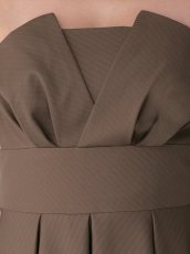 画像6: [Veautt]べアトップ・バストタック・ウエストマーク・プリーツ・フレア・ロングドレス《送料＆代引き手数料無料》 (6)