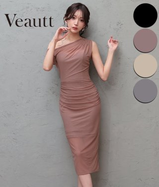 XS-Mサイズ / 4カラー ][Veautt]ワンショルダー・ショルダーリボン