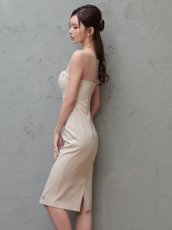 画像4: [Veautt]シアーショルダー・ビジュー・タイト・ミディアムドレス《送料＆代引き手数料無料》 (4)