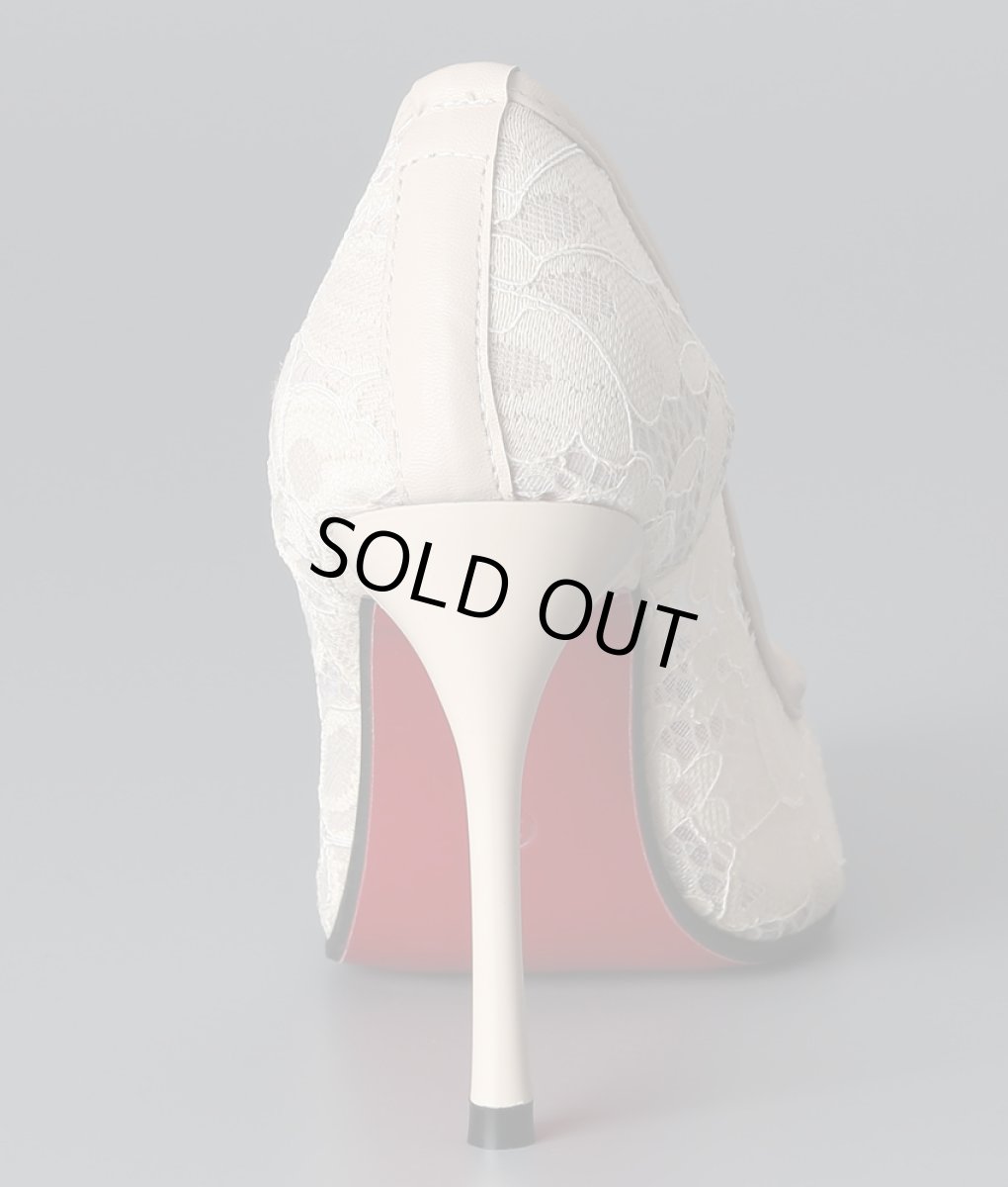 画像5: 10cmヒール・総レース・エレガント・ポインテッドトゥ・ハイヒール・パンプス (5)