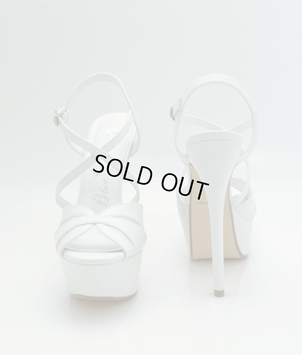 画像6: [一部予約販売][Blue Buterfly]前厚・プラットフォーム・16cmヒール・ストーム・アンクルストラップ付・ハイヒール・サンダル[送料無料] (6)