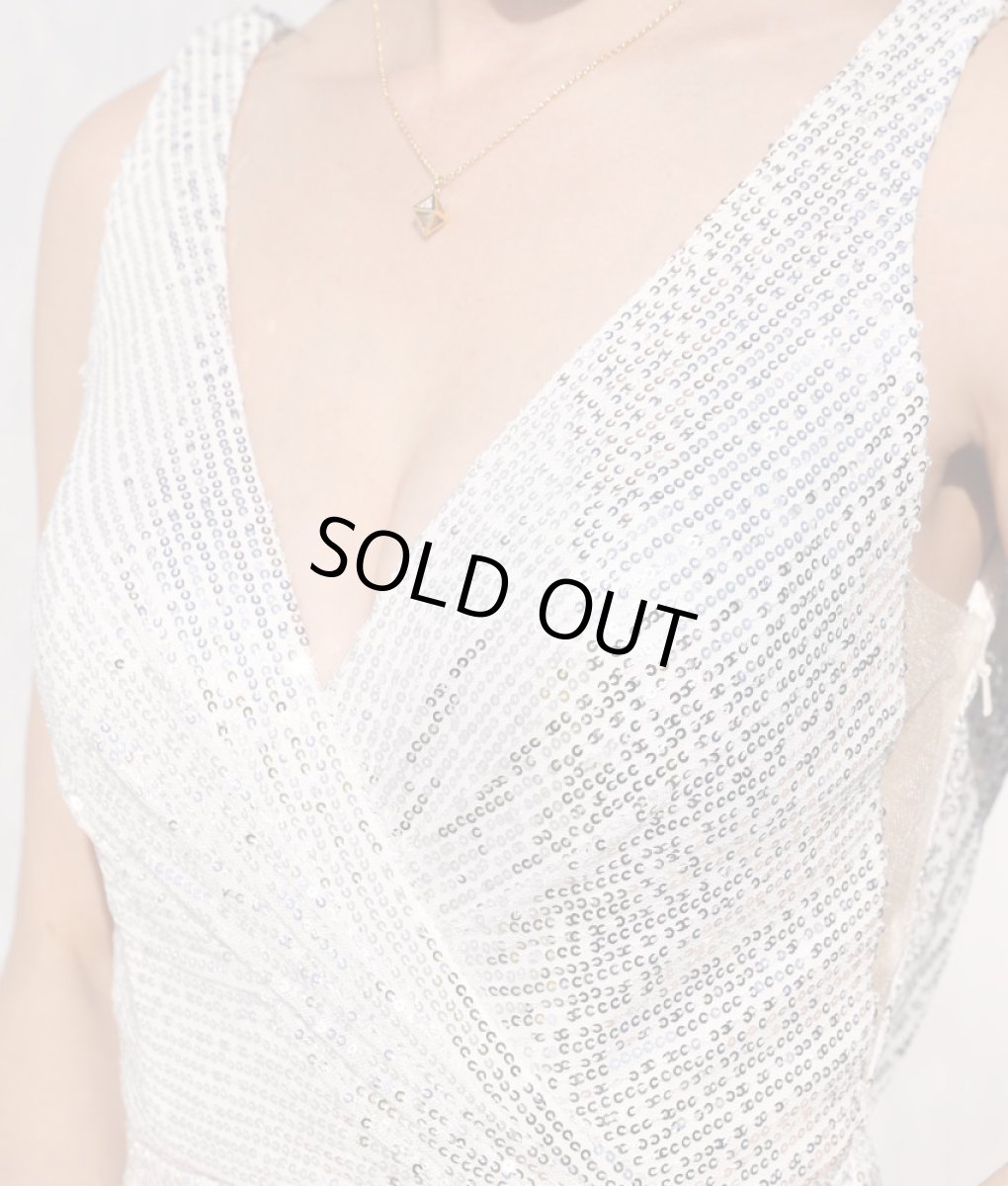 画像13: [rinfarre×JEANMACLEAN]オリジナル・総スパンコール・ラグジュアリー・背中開き・バックシャン・タイト・ミディアム・ドレス[MIRIN・山崎みどり着用]《送料＆代引き手数料無料》mywh (13)