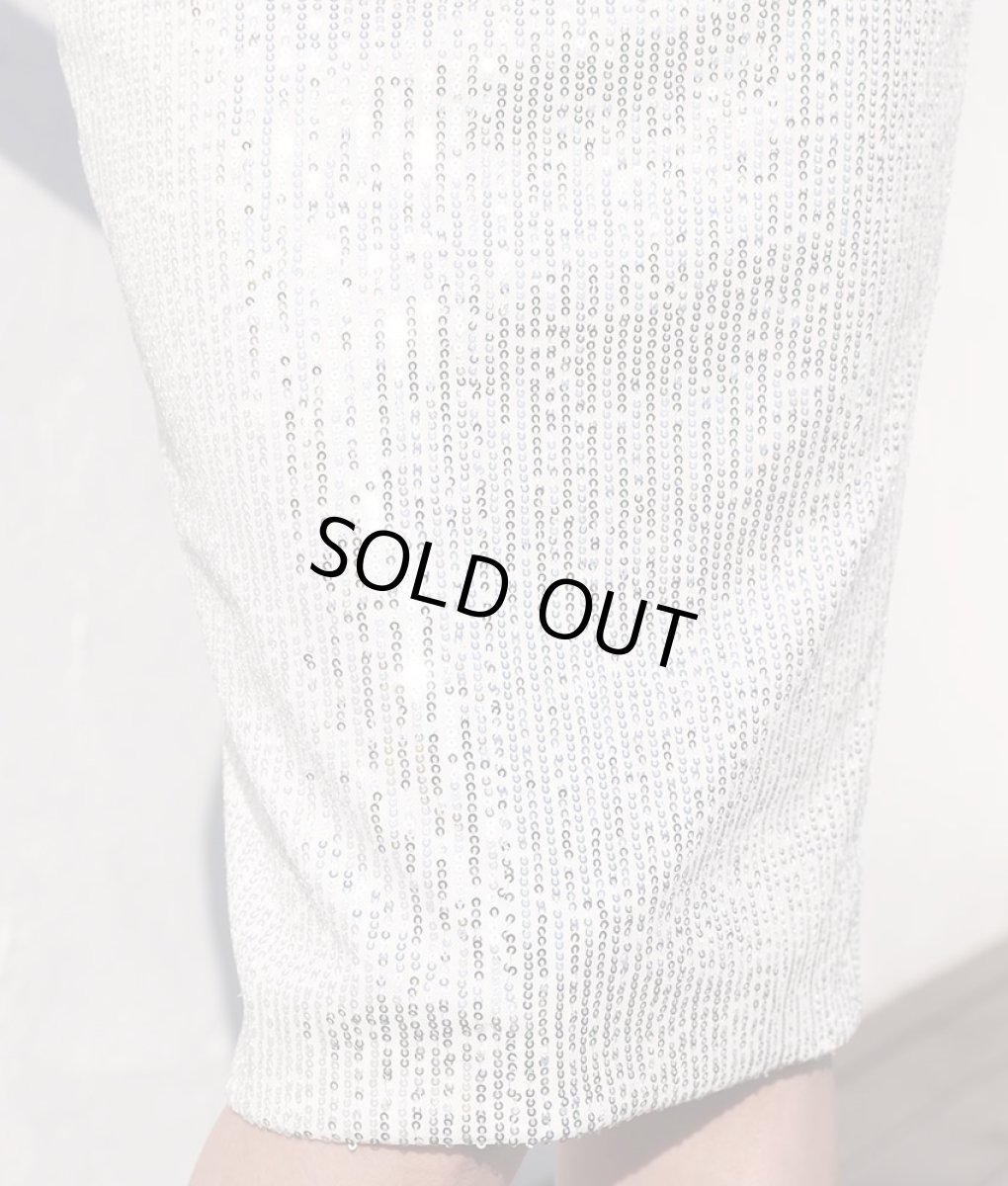 画像17: [rinfarre×JEANMACLEAN]オリジナル・総スパンコール・ラグジュアリー・背中開き・バックシャン・タイト・ミディアム・ドレス[MIRIN・山崎みどり着用]《送料＆代引き手数料無料》mywh (17)