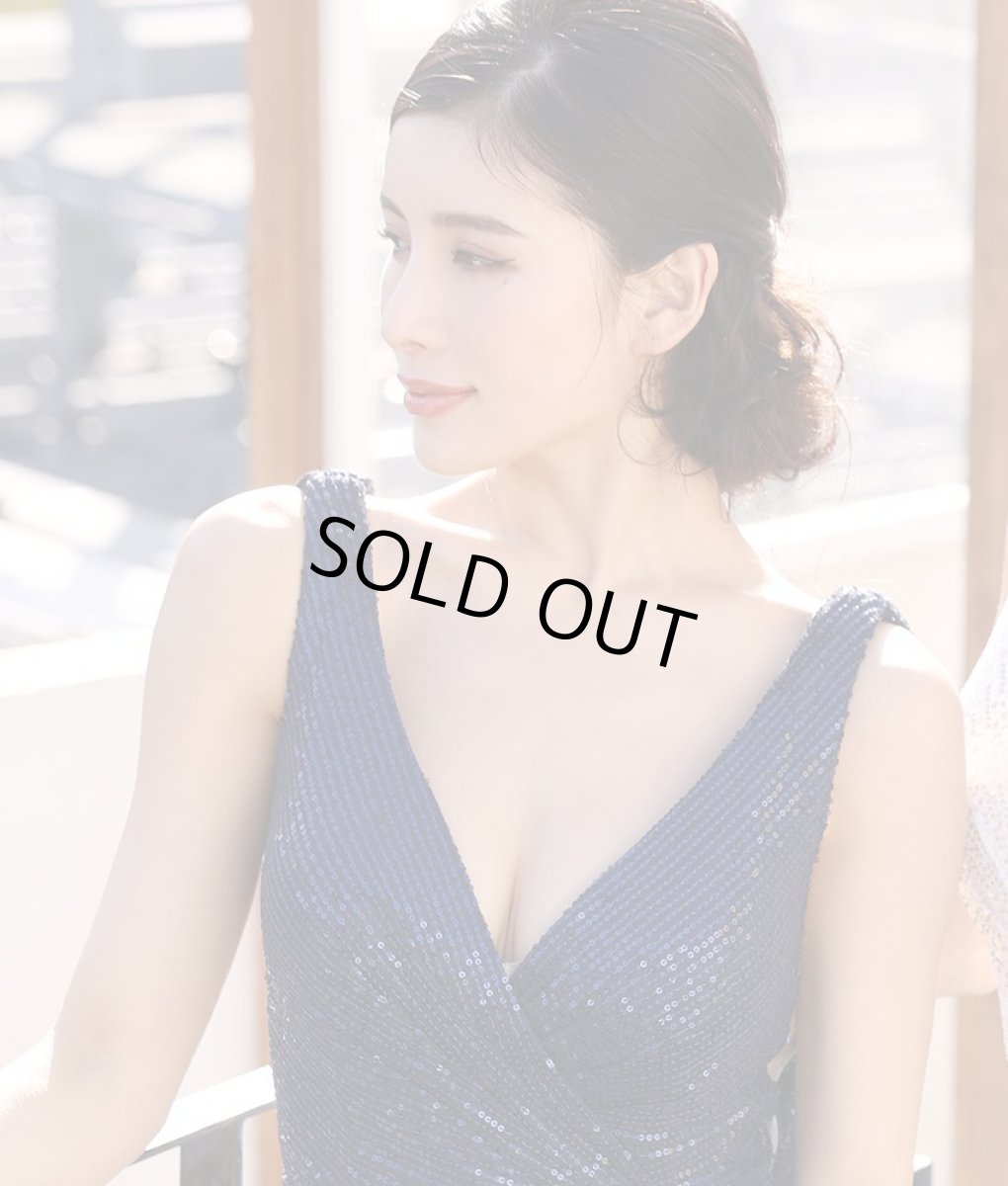 画像7: [rinfarre×JEANMACLEAN]オリジナル・総スパンコール・ラグジュアリー・背中開き・バックシャン・タイト・ミディアム・ドレス[MIRIN・山崎みどり着用]《送料＆代引き手数料無料》mywh (7)