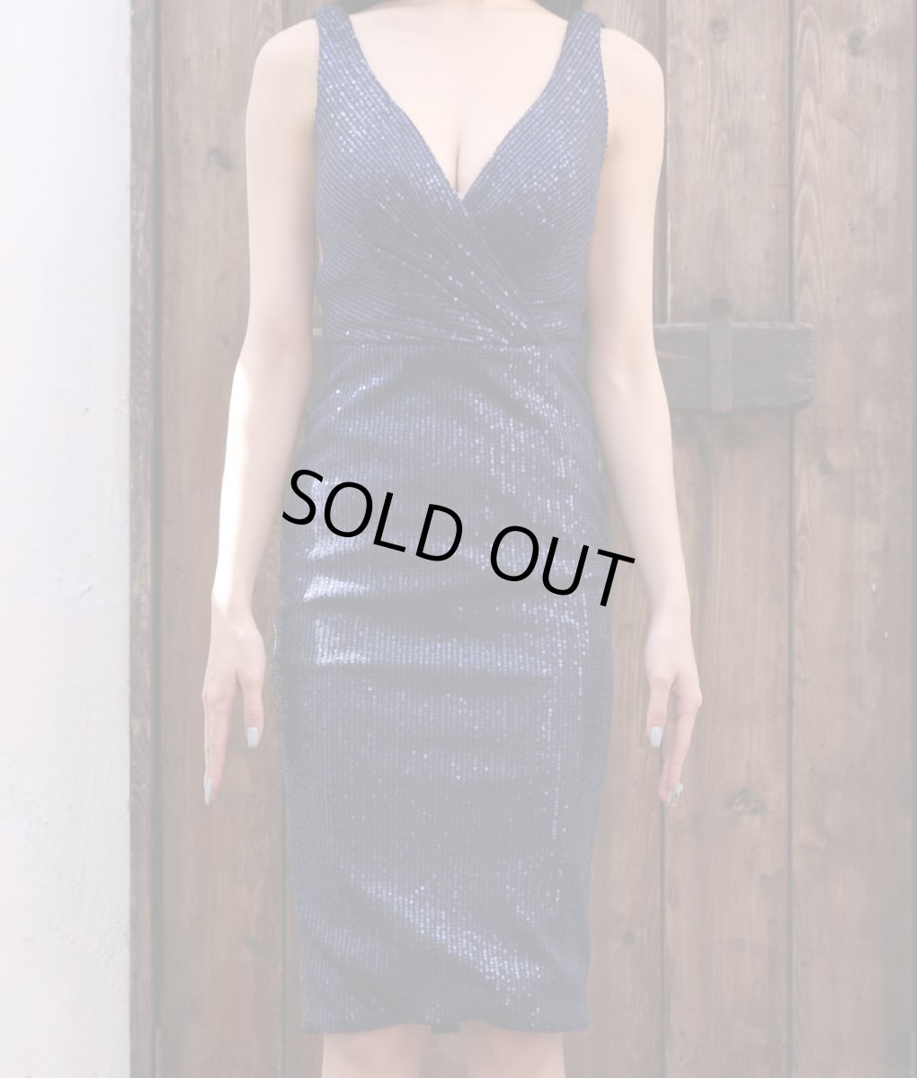 画像10: [rinfarre×JEANMACLEAN]オリジナル・総スパンコール・ラグジュアリー・背中開き・バックシャン・タイト・ミディアム・ドレス[MIRIN・山崎みどり着用]《送料＆代引き手数料無料》mywh (10)