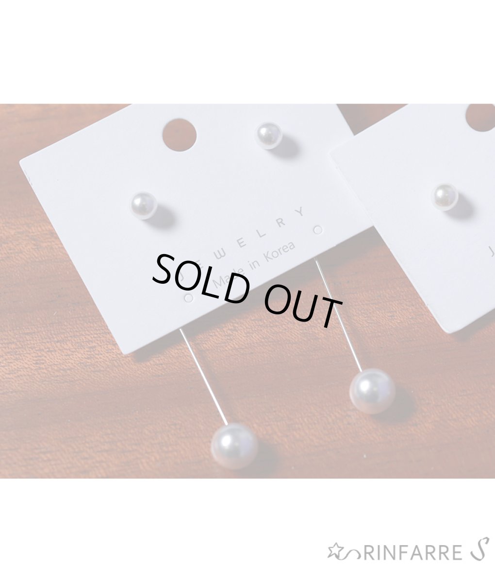 画像2: [ジュエリー][ピアス] 揺れる・パール・スタッドタイプ・ピアス (2)