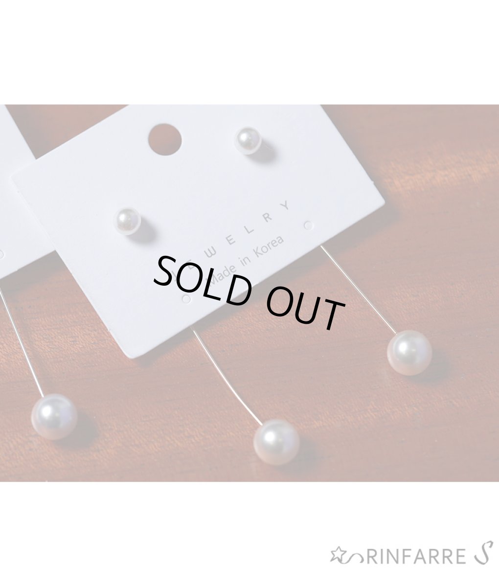 画像3: [ジュエリー][ピアス] 揺れる・パール・スタッドタイプ・ピアス (3)