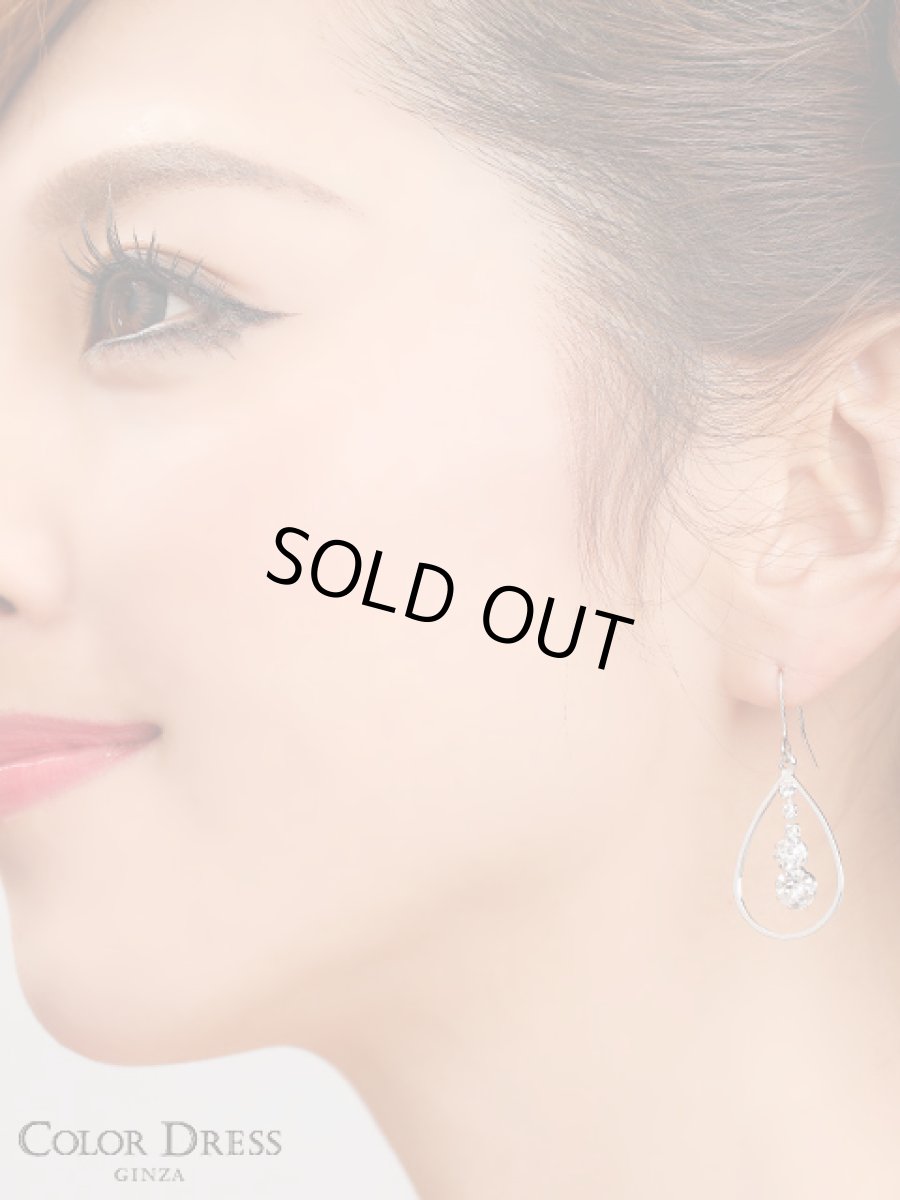 画像3: [ジュエリー][ピアス]ドロップ型・5連ストーン・フックピアス (3)