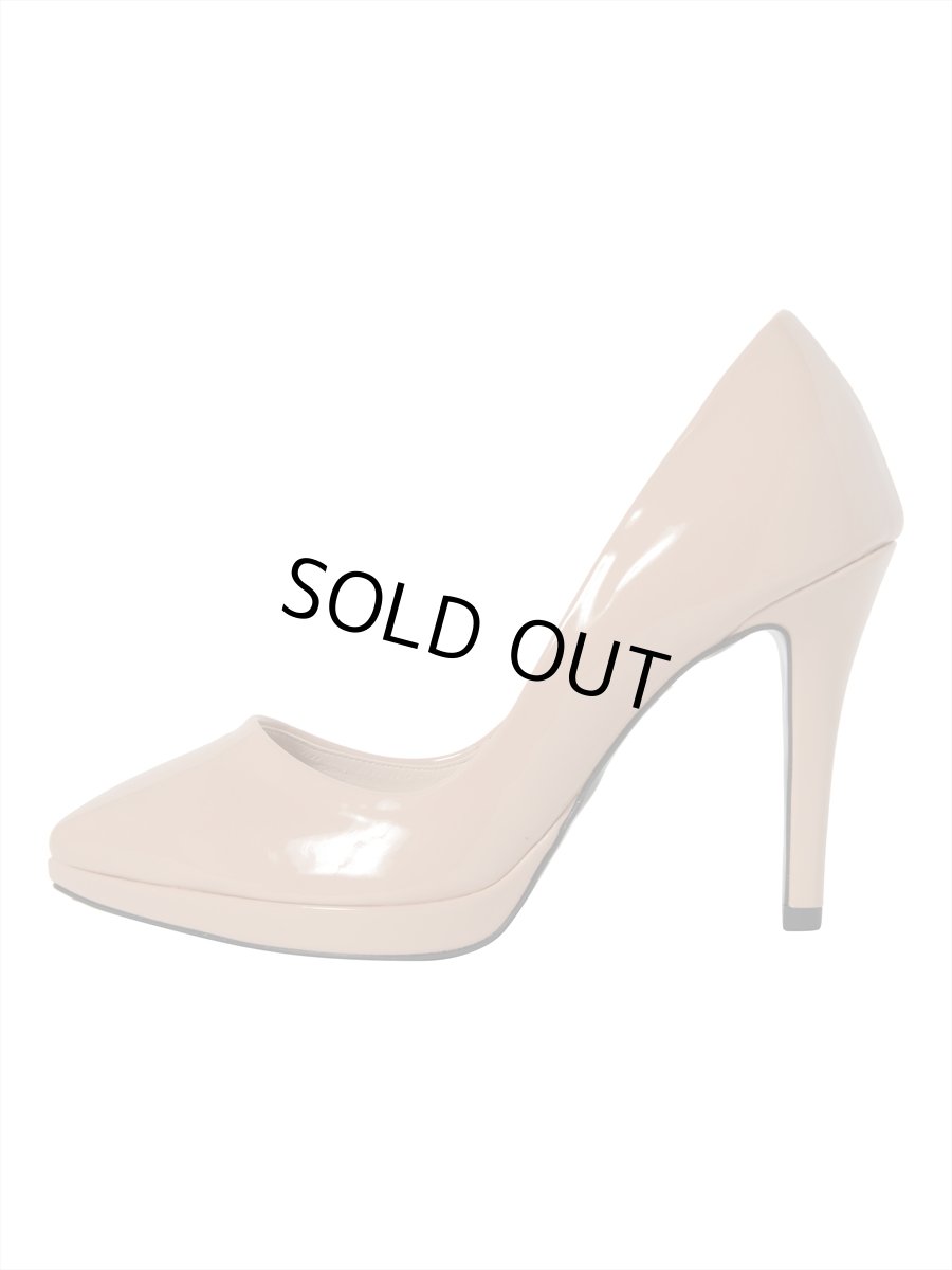 画像3: [パンプス]シンプル・ポインテッドトゥ・エナメル10cmヒール・プラットホーム・ハイヒール・ピンヒール・パンプス[送料無料] (3)