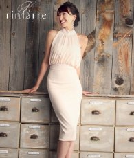 画像2: [韓国製][rinfarre][お問い合わせ多数!!再入荷]シンプル・無地・シフォン・ハイネック・ホルターネック・バックリボン・背中開き・タイト・ミディアムドレス・ワンピース[MIRIN・薗田杏奈・黒木麗奈着用][送料無料] (2)