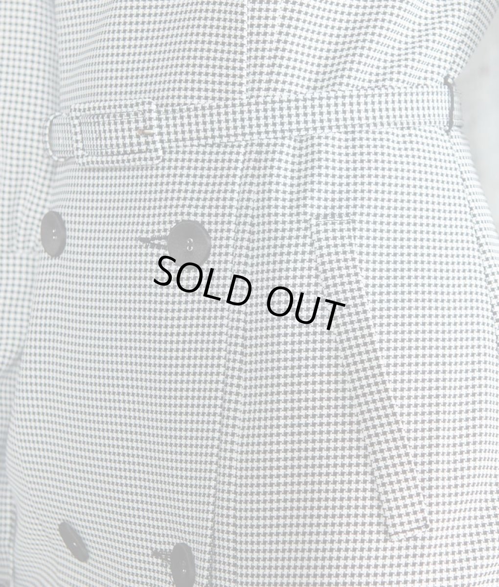 画像11: [韓国製][rinfarre][SALE品のため返品不可＆再入荷なしの現品限り]千鳥格子・前ボタン・長袖・タイト・クール系・コート風・膝丈・ミニ・ワンピース・ドレス[黒木麗奈着用][送料無料] (11)