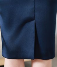 画像18: [韓国製][ S-Lサイズ / 2カラー ][rinfarre]シンプル・シャイニー・サテン生地・ノースリーブ・タック・ミディアムドレス・ワンピース[MIRIN・薗田杏奈着用][送料無料] (18)