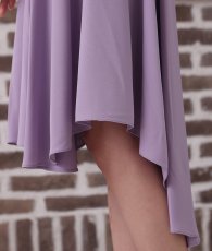 画像13: [韓国製][rinfarre][SALE品のため返品不可＆再入荷なしの現品限り]大人カラー・無地・ノースリーブ・Vネック・アシメントリー・Aライン・フレア・ミディアムドレス[山崎みどり・関あいか着用][送料無料]mybr (13)