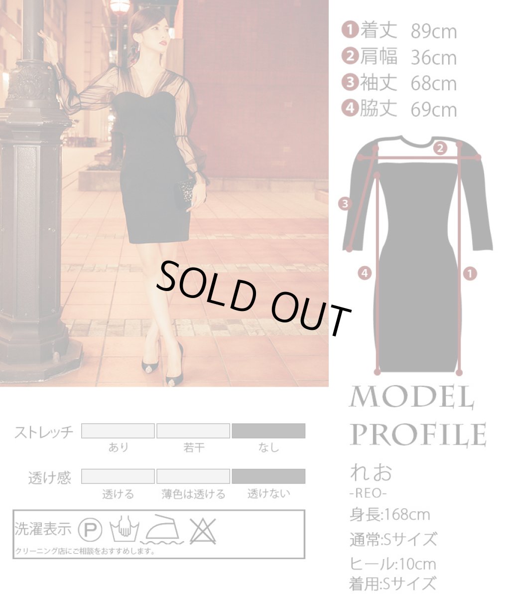 画像5: [韓国製][rinfarre]ブラックレイヤード・Vネック・長袖・シンプル・タイト・ショート・ミニドレス・ワンピース[れお着用][送料無料] (5)