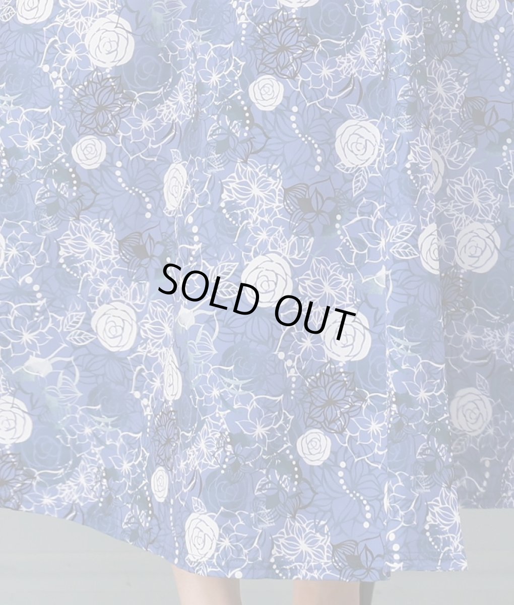 画像17: [SALE品のため返品不可＆再入荷なしの現品限り][韓国製][rinfarre]花柄・水彩画風・パステルVネック・カシュクール・七分袖・マキシ・ロングドレス・ワンピース[山崎みどり・黒木麗奈着用]mygygr (17)