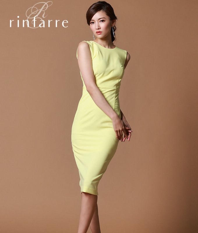 韓国製][rinfarre] 背中見せ・バックオープン・リボン・フリルテール