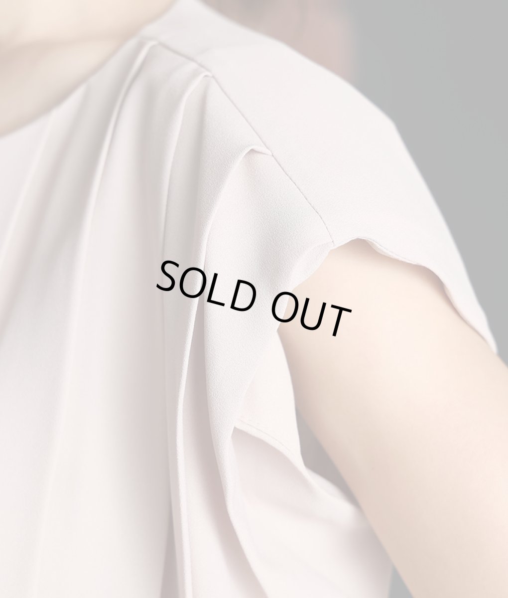 画像14: [rinfarre][SALE品のため返品不可＆再入荷なしの現品限り]プリーツ・ノースリーブ・ハイウエスト・ワイドパンツ・パンツドレス・セットアップ・スーツ[MIRIN着用] (14)