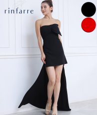 画像1: [韓国製][rinfarre][SALE品のため返品不可＆再入荷なしの現品限り]ベア・バックロング・無地・リボン・タイト・ショート丈・ミ二ドレス・ワンピース[MIRIN着用][送料無料] (1)