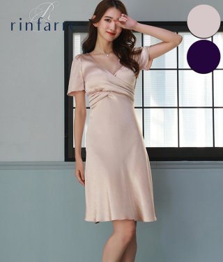 サテンホルターネックドレス/rinfarre - カラードレス