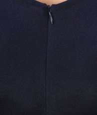 画像13: [韓国製][rinfarre]半袖・サテン・Vネック・エレガント・Aライン・膝丈・ミディアムドレス・ワンピース[黒木麗奈着用]《送料＆代引き手数料無料》 (13)