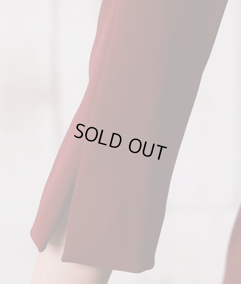 画像13: [韓国製][rinfarre][SALE品のため返品不可＆再入荷なしの現品限り]七分袖・フロントボタン付き・ワイン・ブラック・ストレッチ・タイト・ショート丈・ミニドレス・ワンピース[山崎みどり・れお着用][送料無料]mybk (13)