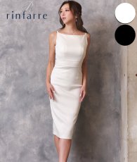 画像1: [韓国製][rinfarre]ノースリーブ・シンプル・ジャガード・ハイウエスト・ボートネック・ミディアムドレス・ワンピース・ホワイト・ブラック[山崎みどり着用][送料無料]myall (1)