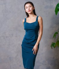 画像5: [SALE品のため返品不可＆再入荷なしの現品限り][韓国製][rinfarre]シンプル・ドレープ・マットサテン生地・ノースリーブ・タック・ミディアムドレス・ワンピース[MIRIN着用] (5)
