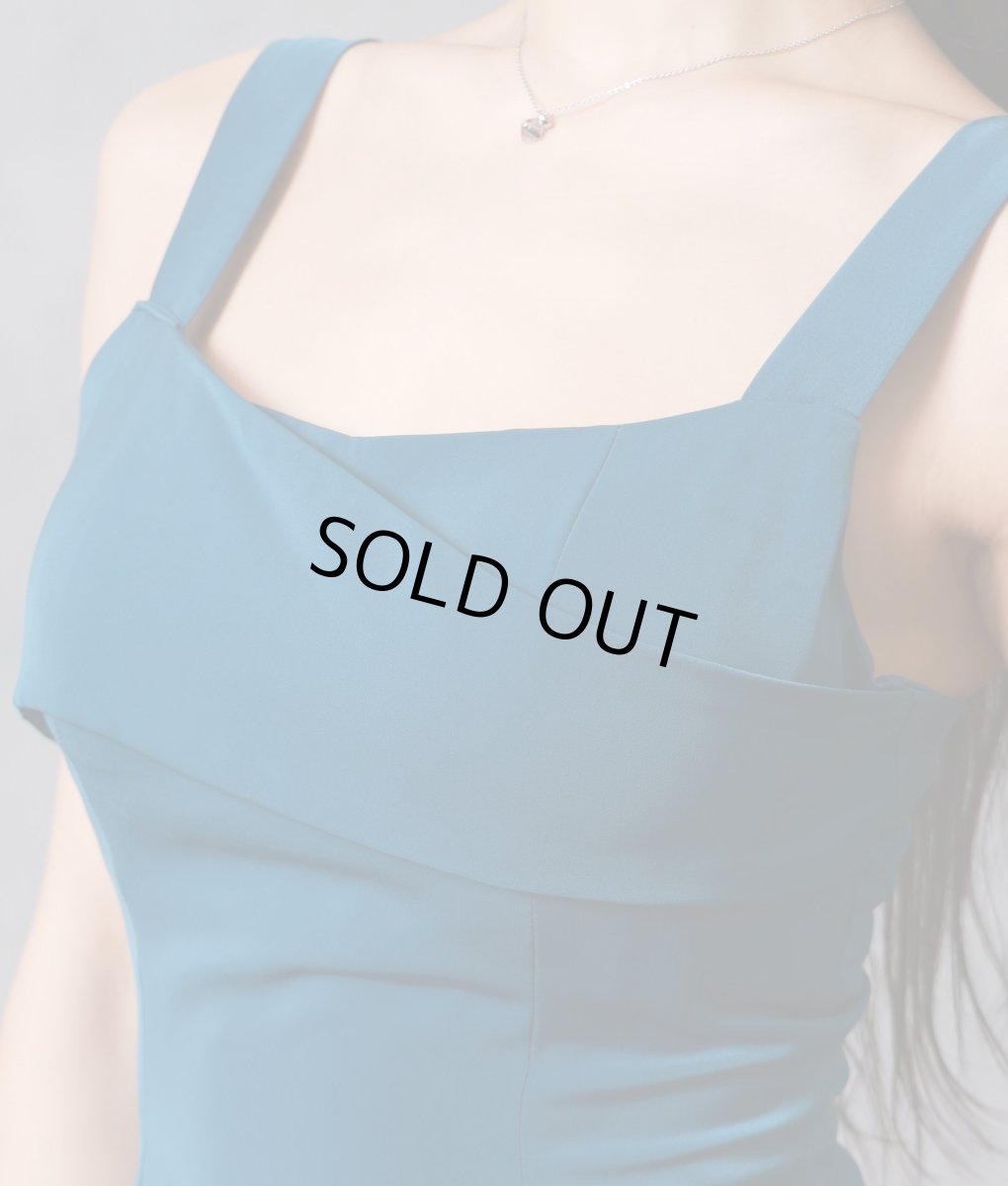 画像10: [SALE品のため返品不可＆再入荷なしの現品限り][韓国製][rinfarre]シンプル・ドレープ・マットサテン生地・ノースリーブ・タック・ミディアムドレス・ワンピース[MIRIN着用] (10)