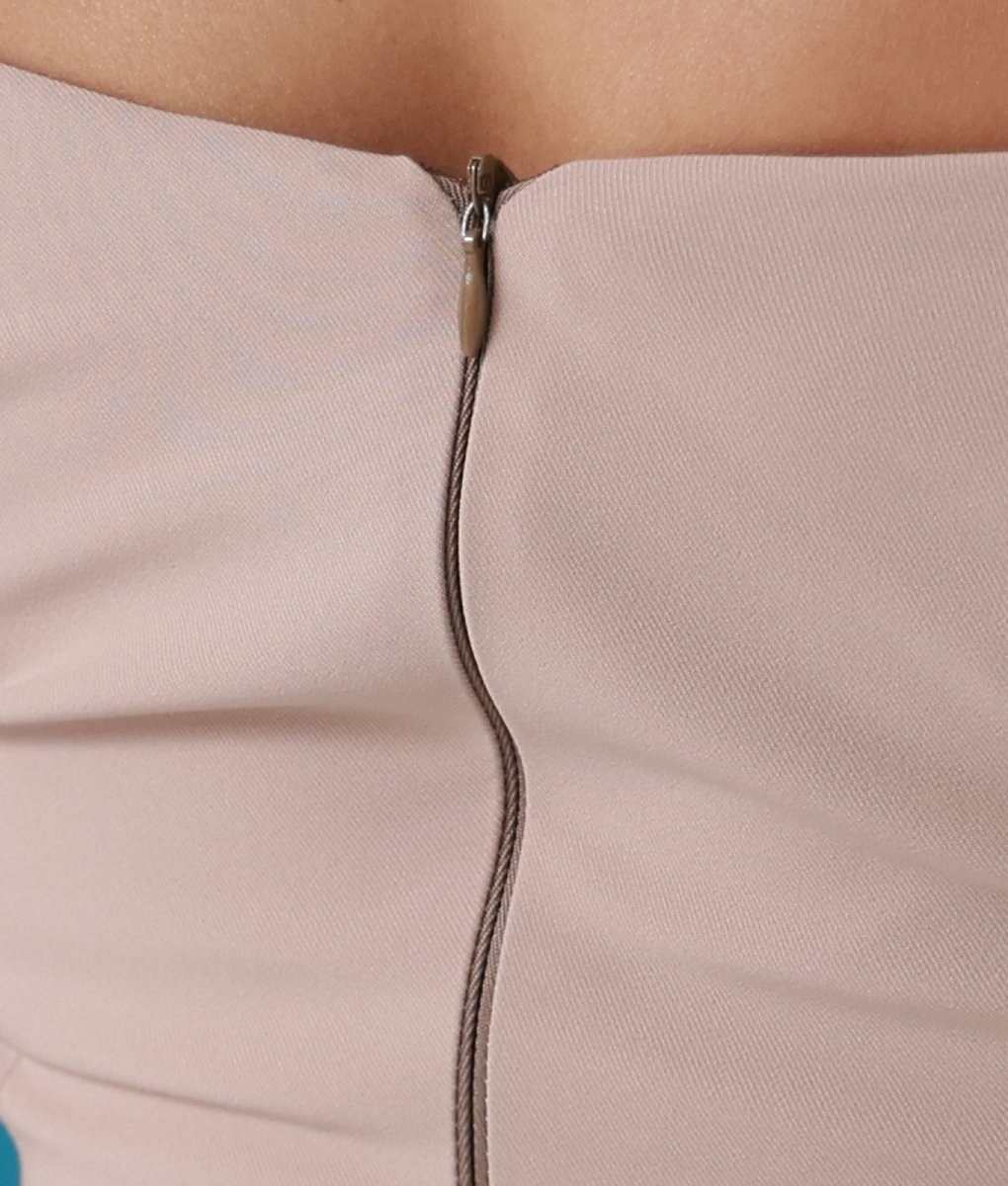 画像12: [韓国製][rinfarre]シンプル・変形デザイン・ノースリーブ・胸元スリットカット・タイト・膝丈・ミニドレス・ワンピース[山崎みどり着用][送料無料]myjunv (12)