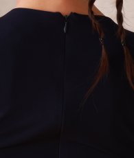 画像10: [SALE品のため返品不可＆再入荷なしの現品限り][韓国製][rinfarre]五分袖・七分袖・シンプル・無地・ストーン・ストレッチ・スリット・タイト・ロングドレス[MIRIN着用] (10)