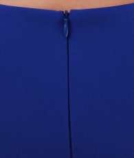 画像10: [韓国製][rinfarre]ノースリーブ・ブルー・ウエストカット・飾りボタン・タイト・ミディアムドレス・ワンピース[MIRIN着用][送料無料] (10)
