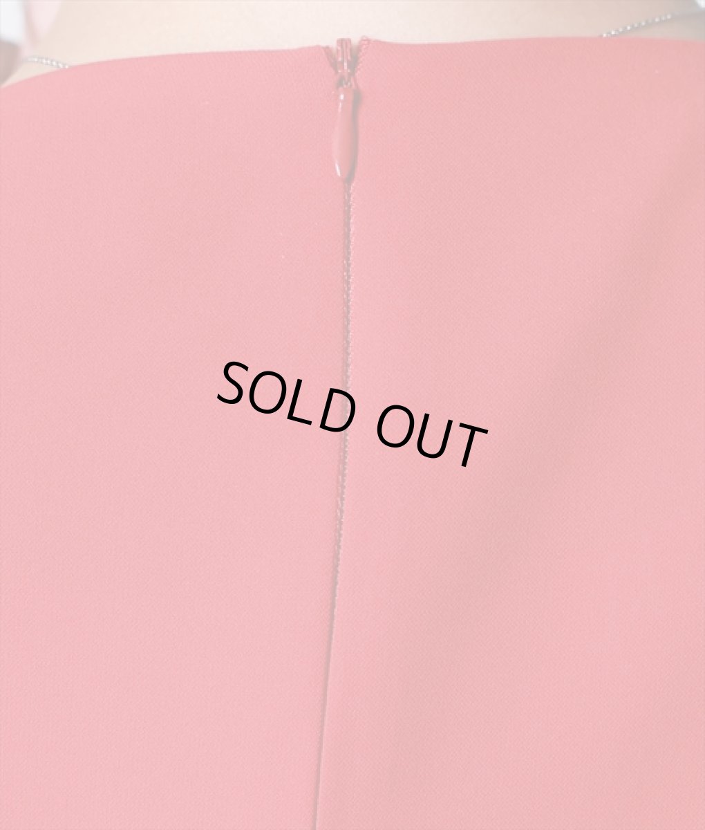 画像10: [韓国製][rinfarre]レッド 半袖 無地 シンプル ボートネック ベルト ロングドレス ラップ ワンピース[山崎みどり着用]《送料＆代引き手数料無料》myrd (10)