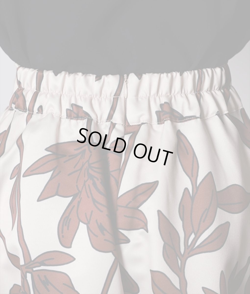 画像6: [韓国製][rinfarre]マキシ丈・レディー・ロングスカート・ブラウン・花柄・Aライン[送料無料] (6)