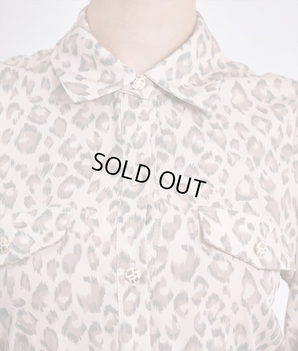 画像9: [rinfarre]レオパード柄・五分半袖・パフスリーブ・Aライン・ベージュ・ミディアム・ひざ下・ワンピース・ドレス[奈月セナ着用着用][送料無料] (9)