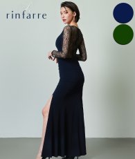 画像1: [韓国製][Rinfarre] 無地・シンプル・ サイドスリット・長袖・タイト・ロングドレス[奈月セナ着用]《送料＆代引き手数料無料》 (1)