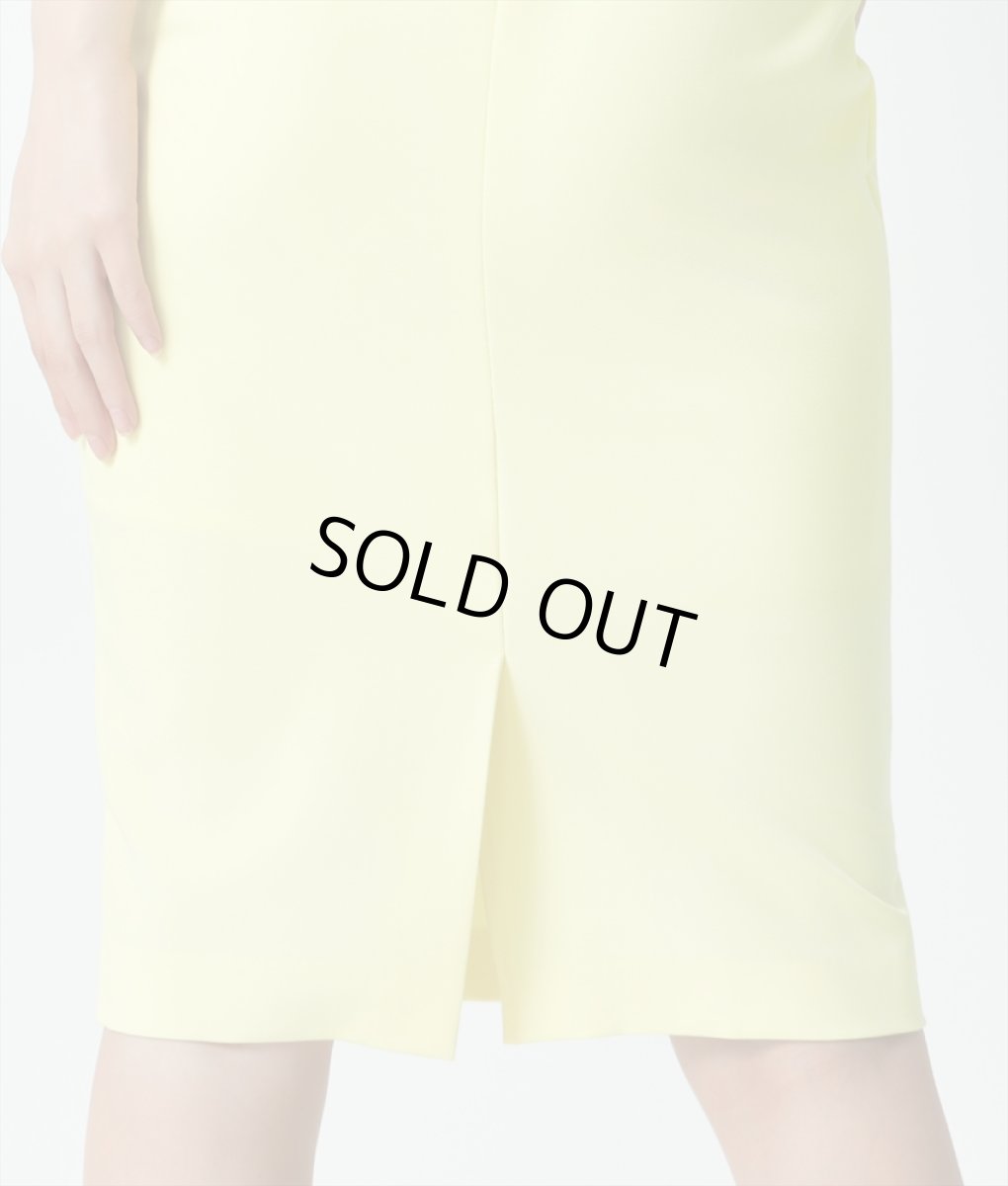 画像11: [韓国製][rinfarre]イエロー・シンプルデザイン・ノースリーブ・クロス・タイト・ミディアム・ひざ下・ワンピース・ドレス[黒木麗奈着用][送料無料] (11)