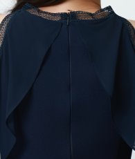 画像10: [韓国製][rinfarre]ネイビー・コールドショルダー・ミディアム ドレス・ワンピース[薗田杏奈ちゃん着用]《送料＆代引き手数料無料》 (10)