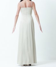 画像10: [韓国製][rinfarre] サテン・ノースリーブ・チェーン・Aライン・シンプル・ロングドレス・ワンピース[奈月セナ着用][送料無料] (10)