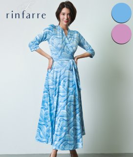 【美品】dress code Ginzaカシュクールドレス 青 ひざ丈 結婚式 カシュクールワンピース - 銀座ColorDress(ギンザ・カラードレス)