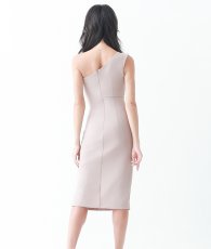 画像4: [韓国製][rinfarre] ワンショルダー・ポイントレース・ミディアムドレス・タイト・ワンピース[山崎みどりちゃん着用]  >myju (4)