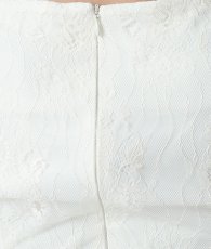 画像10: [韓国製][rinfarre]アイボリー・総レース・襟付き・半袖・ボタン・タイト・ミディアムドレス・ワンピース myiv[山崎みどりちゃん着用][送料無料] (10)